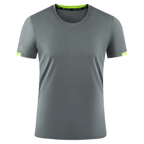 Summer Men’s And Women’s Quick-drying T-shirt Custom Logo Printing Embroidery Team Sportswear Running Shirt, 99.9% Fiber - Image 9