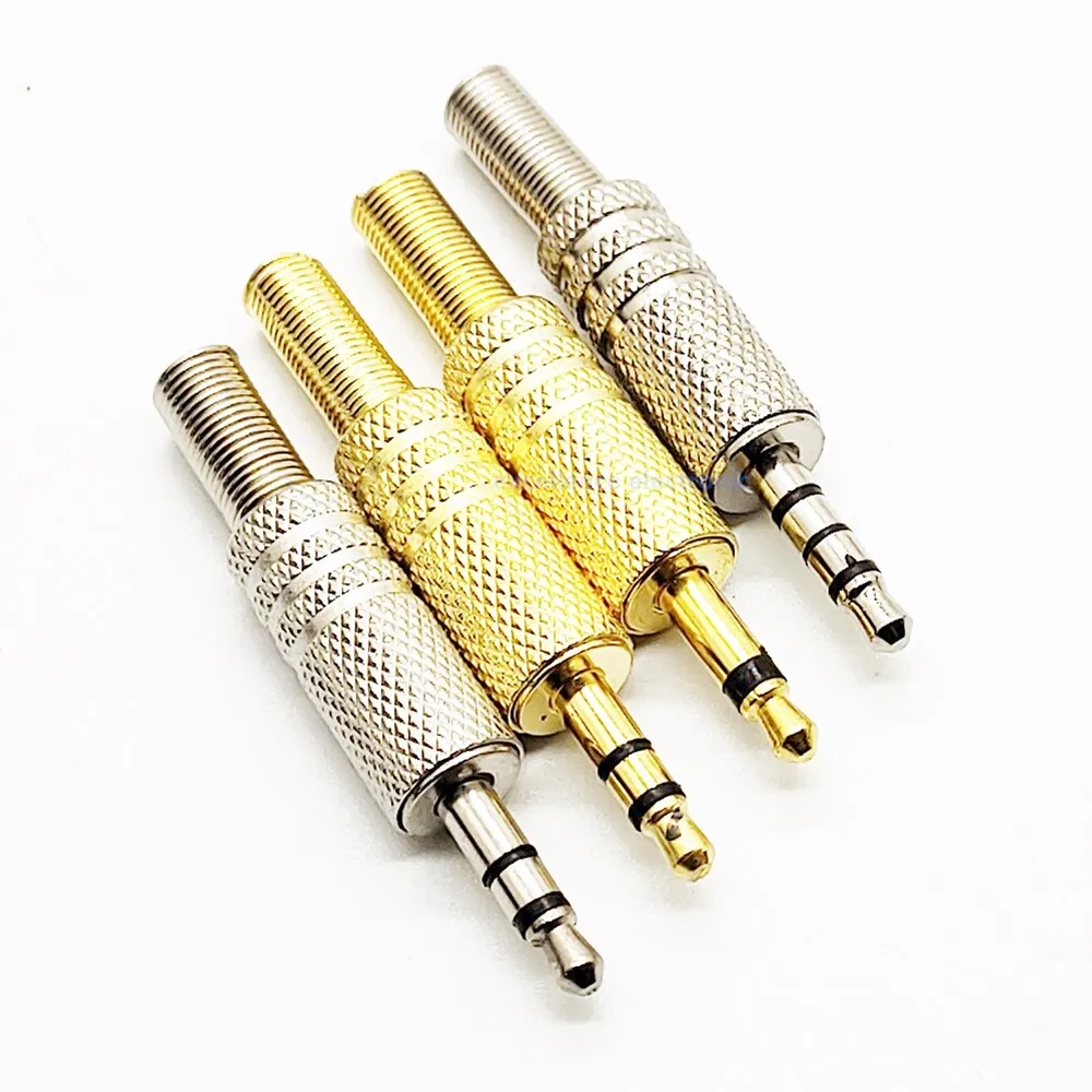 2pcs/Lot 3.5mm Replacement 3.5 Male Repair Headphones Audio Jack Plug Connector Soldering for Most Earphone Jac