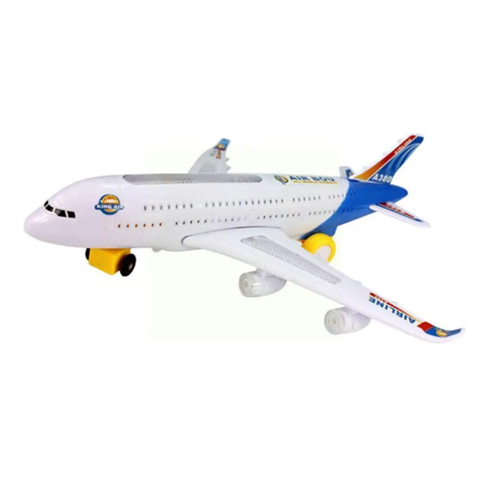 New Mini Airbus A380 Model Airplane Children Electric Flash Light Sound Toys Airbus Model Airplane Universal Toys For Children