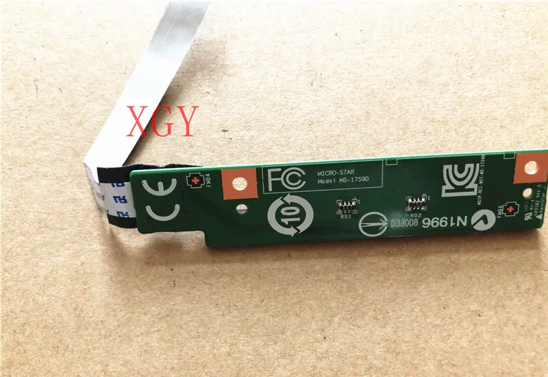 Original FOR MSI GE70 Touch Pad, Button Pad, LED Strip with Cable MS-1759D