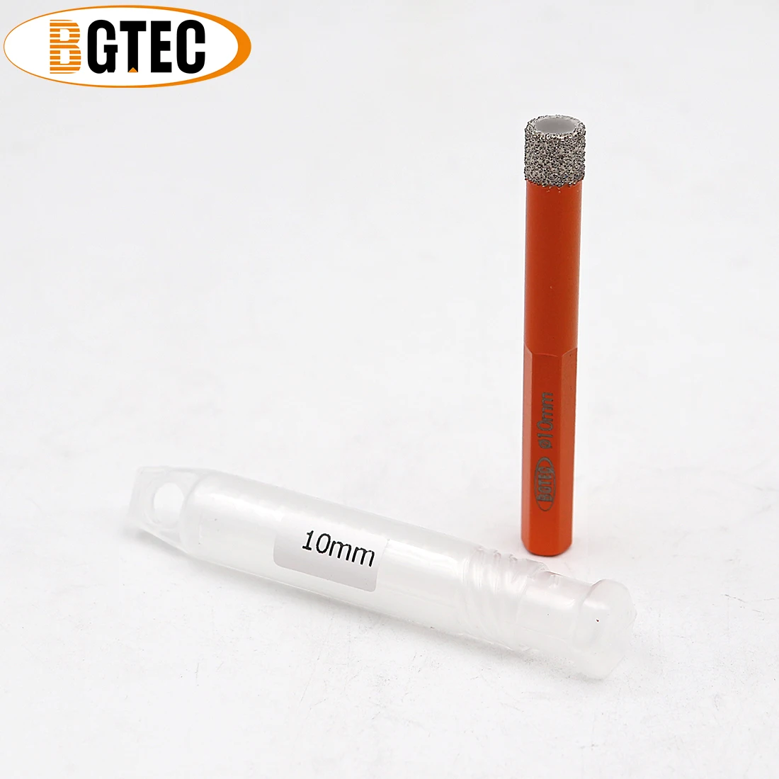 BGTEC 2pcs Hex shank 10 millimetri di Vuoto Brasato punte di perforazione del diamante A Secco punte da trapano per ceramie piastrelle di granito