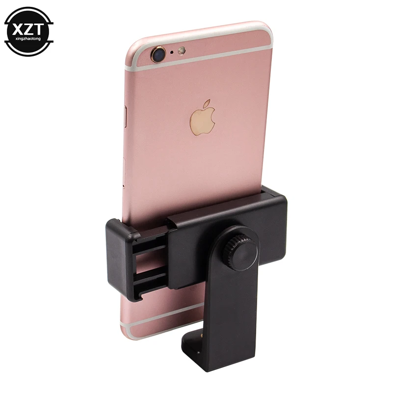 Tripod Mount Adapter Cell Phone Clipper Holder Vertical 360 Rotation Tripod Stand Universal for iPhone X 7 Plus Samsung Huawei