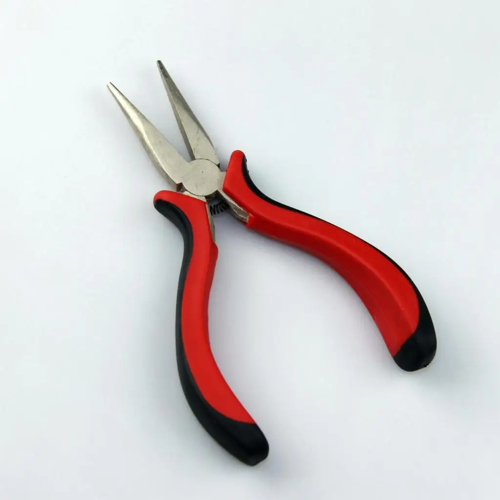 Hair Extensions Pliers Micro Beads Extensions Multifunctional Remover Pliers Red Extensions Pliers For I Tip/ Nano Beads Hair