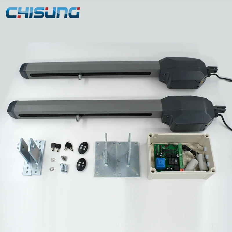 CSSGO-06 Ac 400 Mm 600 Mm Reizen Zware Draaipoort Opener Kit Chisunmanufacturer Elektrische Poort Motoren Voor Houten Deur aandrijvingen