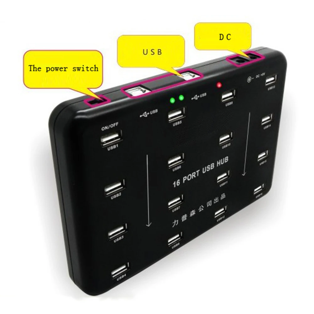 USB Industrial-grade USB2.0 16 Port Can Working At The Same Time For Fast Copy And Test UDP Disk Testing Tools