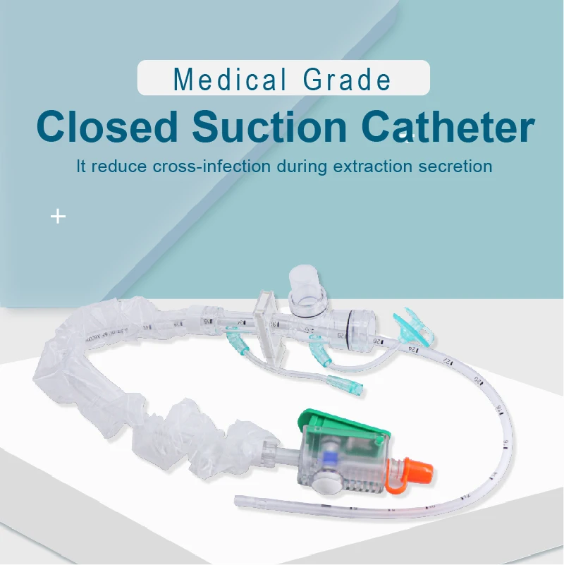 

Canack Closed Suction Catheter 72 H Adjustable Negative Pressure Suction Tube 6 Color Size Wholesales