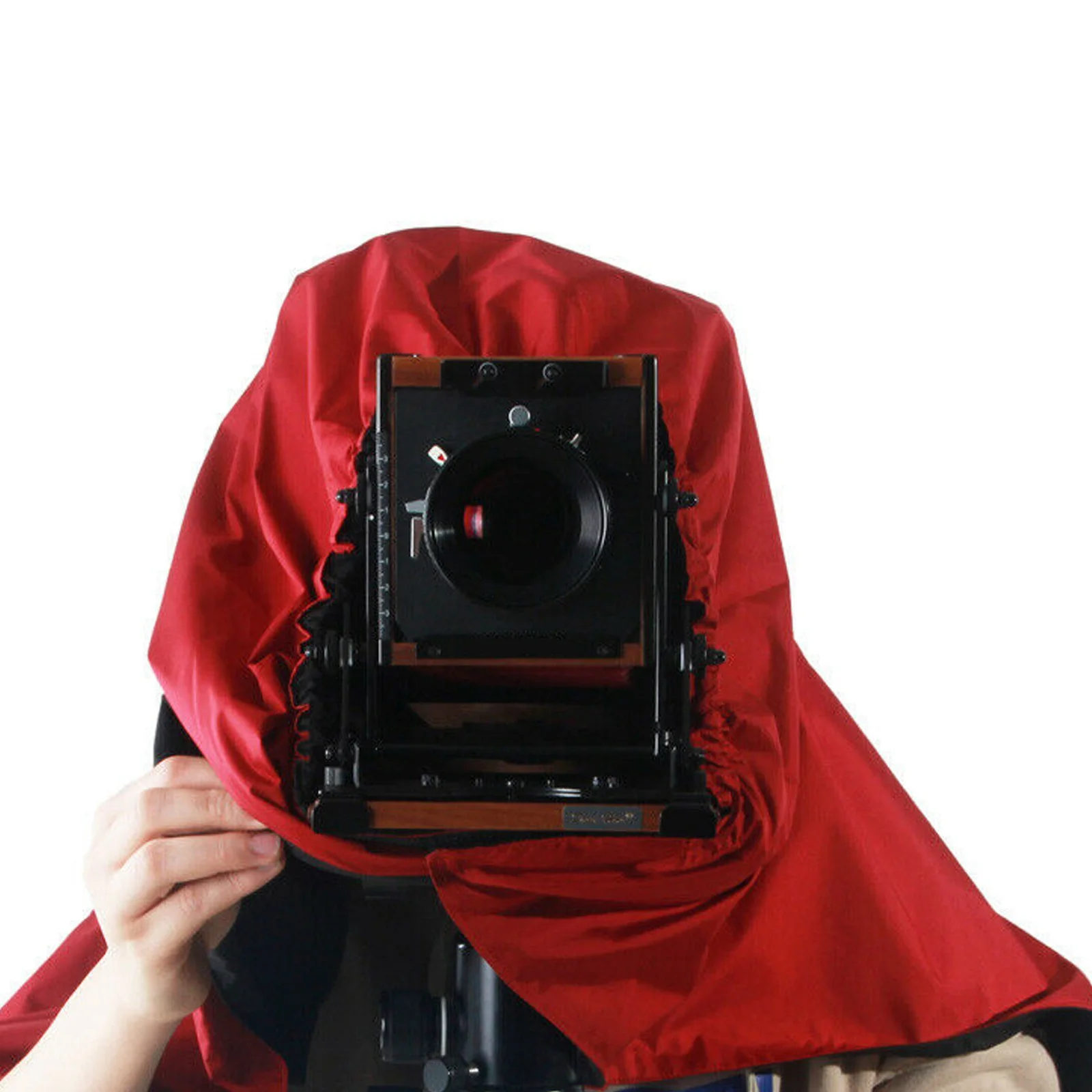 New eTone Waterproof Dark Cloth Focusing Hood Anti wrinkle and durable For 4x5 Format Camera Wrapping red