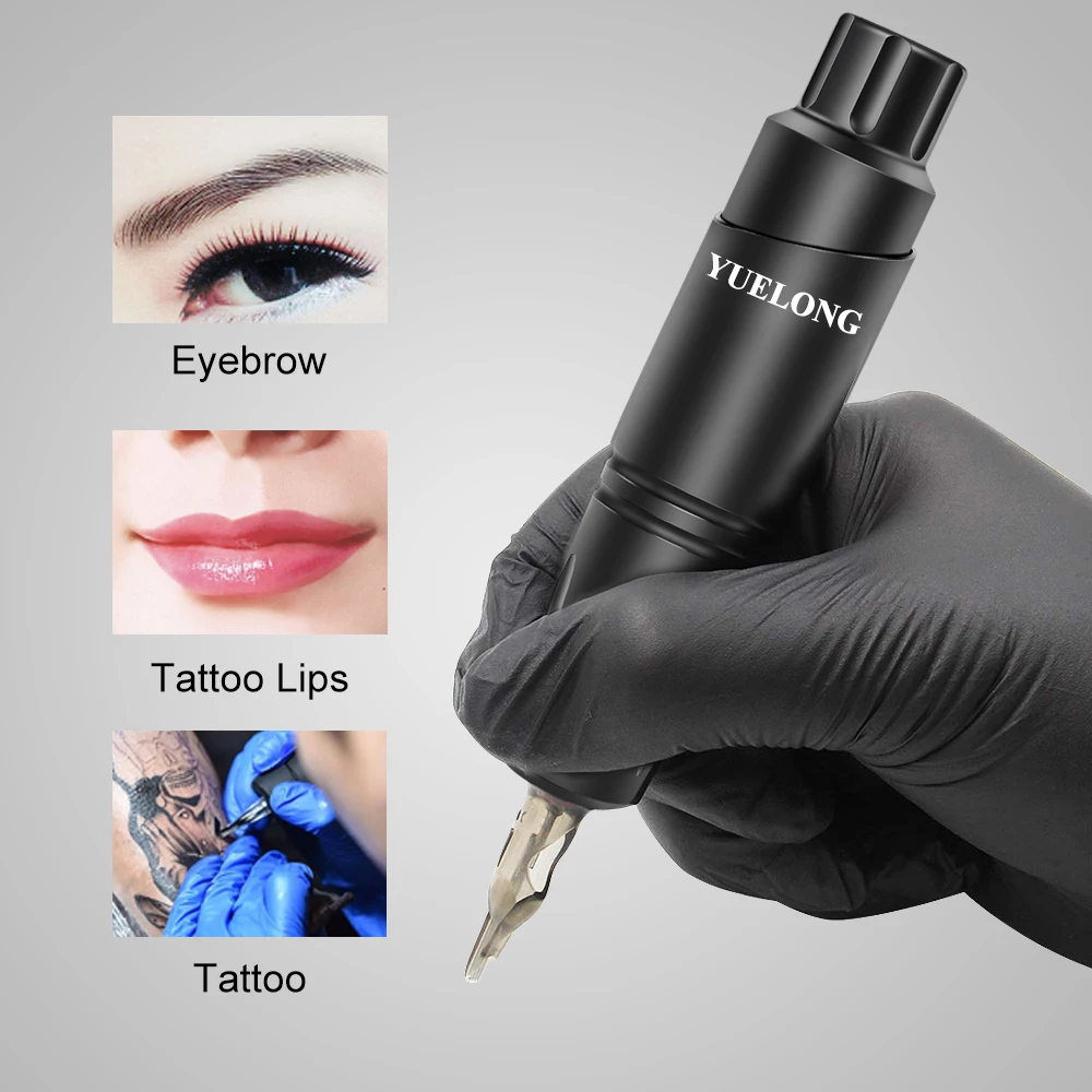 Yuelong Cartridge Tattoo Machine Pen Professional Permanent Makeup Cartridge Rotary Tattoo Machine for Tattoo Artist Supplies