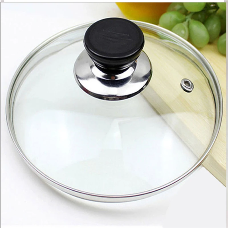 16cm/18cm/20cm/22cm/24cm/26cm/28cm/30cm/32cm/34cm/36cm/38cm/40cm Tempered Glass Wok Pot Lid