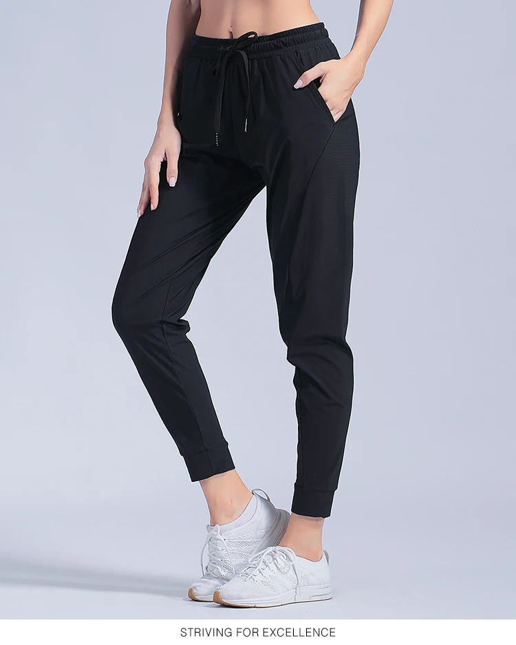 Quick dry Ice silk Sports Pants Women Loose Yoga Pants Sports Trousers Exercise Fitness Running Jogging Workout Sport Pants