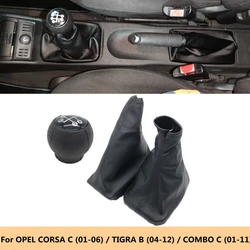 For OPEL CORSA C (01-06) TIGRA B (04-12) COMBO C (01-11) Car Gear Shift Knob Lever Boot Anti Slip Parking Handbrake Grips Case