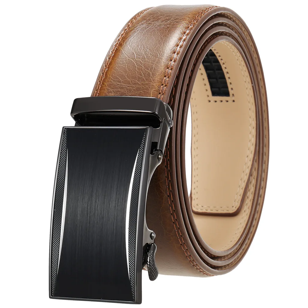 Cinto masculino fashion com fivela automática