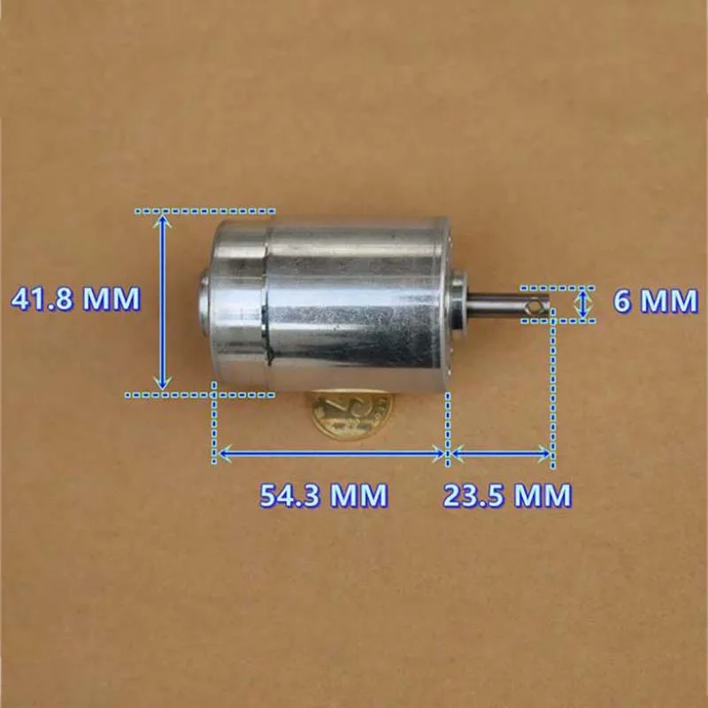 NIDEC 42mm High Speed Micro DC Brushless Motor 24VDC 4500RPM Inner Rotor Double Ball Bearing with Hall DIY Drill Tool Model