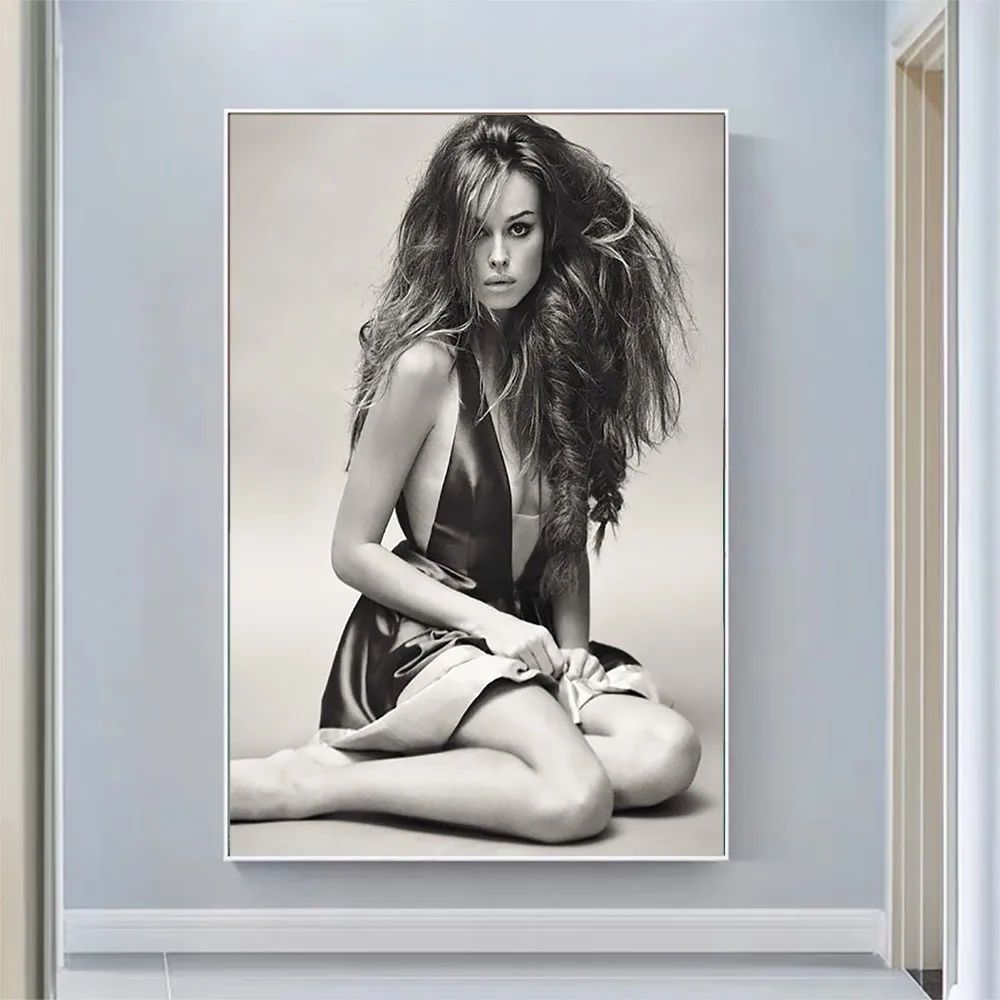 

Silk Cloth Wall Poster Kasia Smutniak Sexy Model Star Art Home Decoration Gift