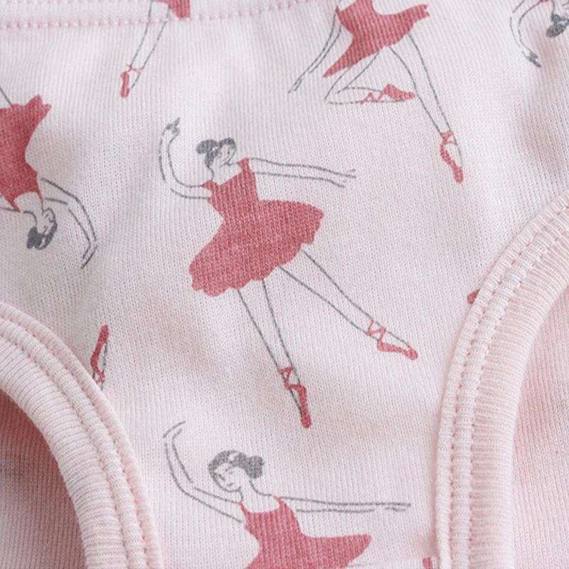 SheeCute-Sous-vêtements 100% coton doux pour fille, slips pour bébé, lot de 3 pièces