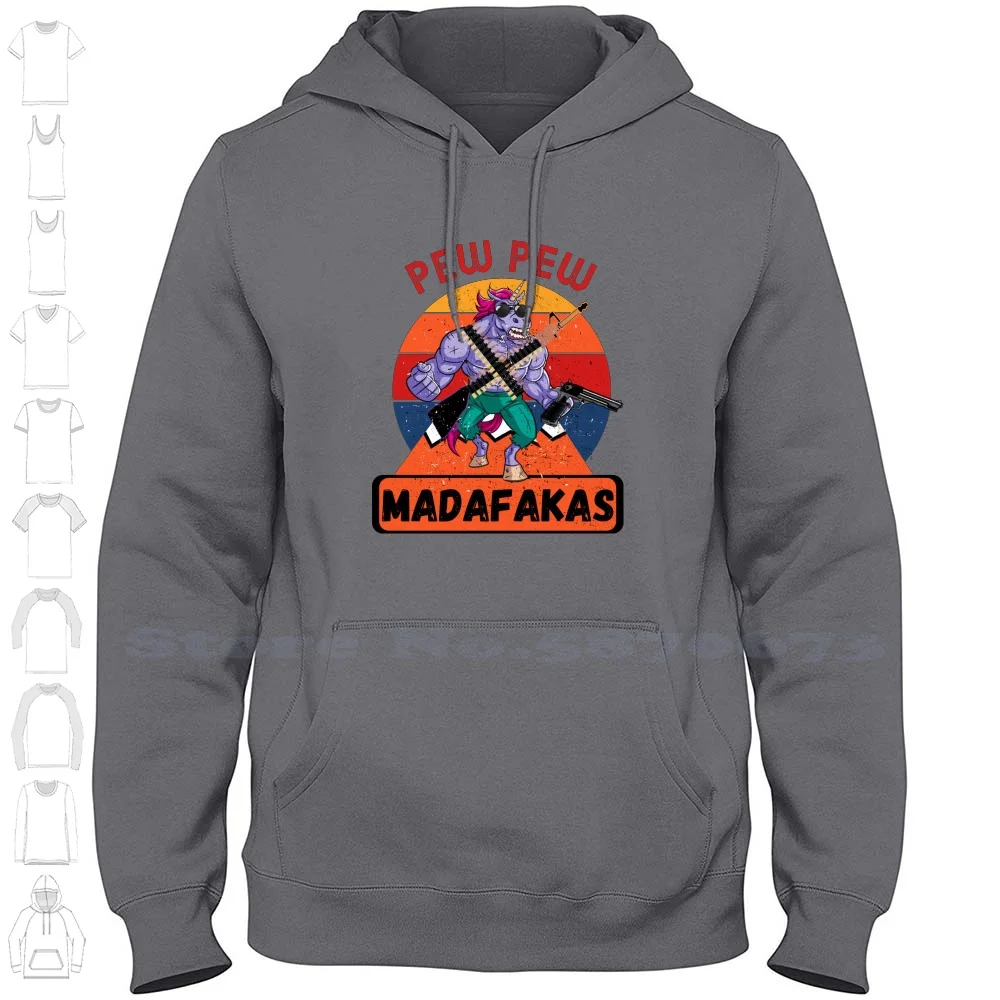 

Unicorn Madafakas.retro Madafakas Long Sleeve Hoodie Sweatshirt Unicorn Madafakas Retro Vintage Funny