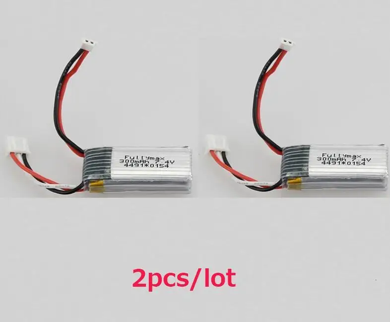 

2PCS 7.4V 300mAh Battery For XK A430 (A-430) RC Airplane Spare Parts accessories