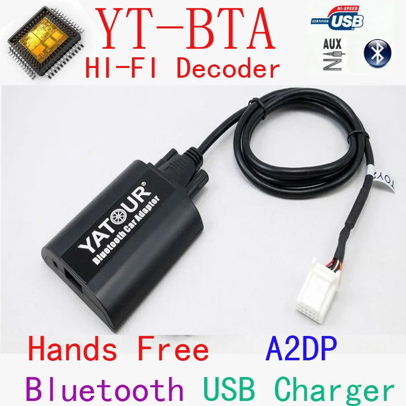 

Yatour BTA car Bluetooth MP3 Kit for Toyota Camry Corolla Highlander Land cruiser for Smart Phone Hands Free A2DP Music