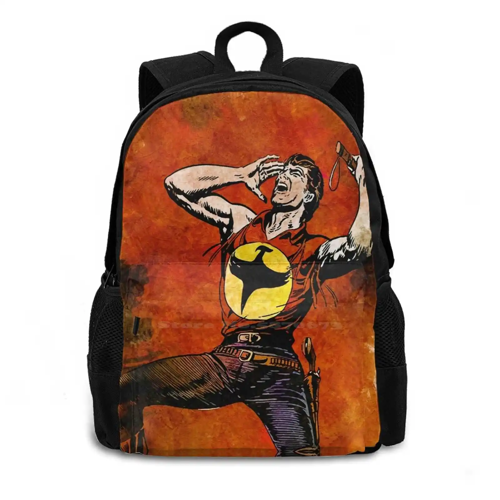 Lo Spirito Con La Scure Fan Art Custom Portrait Bag Backpack For Men Women Girls Teenage Comics Darkwood Super Hero Epic Legend