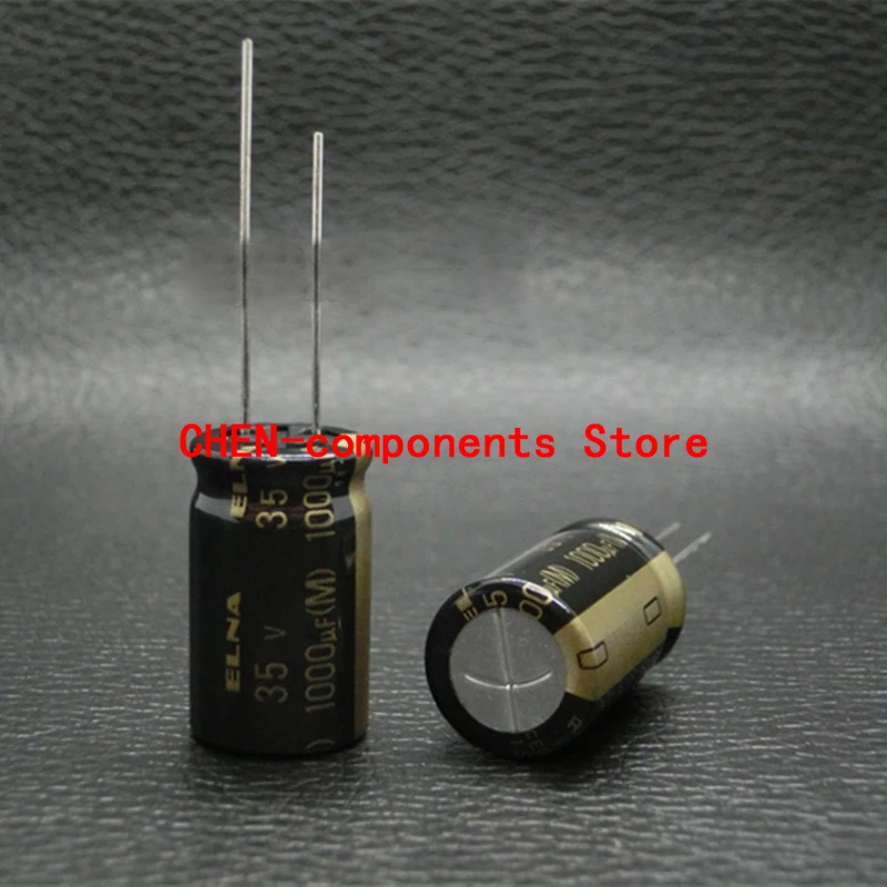 10PCS Original ELNA RA3 35V1000UF P5MM 12.5X20MM Audio fever electrolytic capacitor 1000uF/35v 85 degrees 1000UF 35V