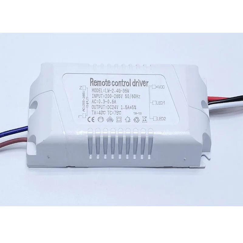 2.4G remote control DC24V LED driver Power Supply Adapter,AC180V-265V,36W 54W 80W 108W 150W