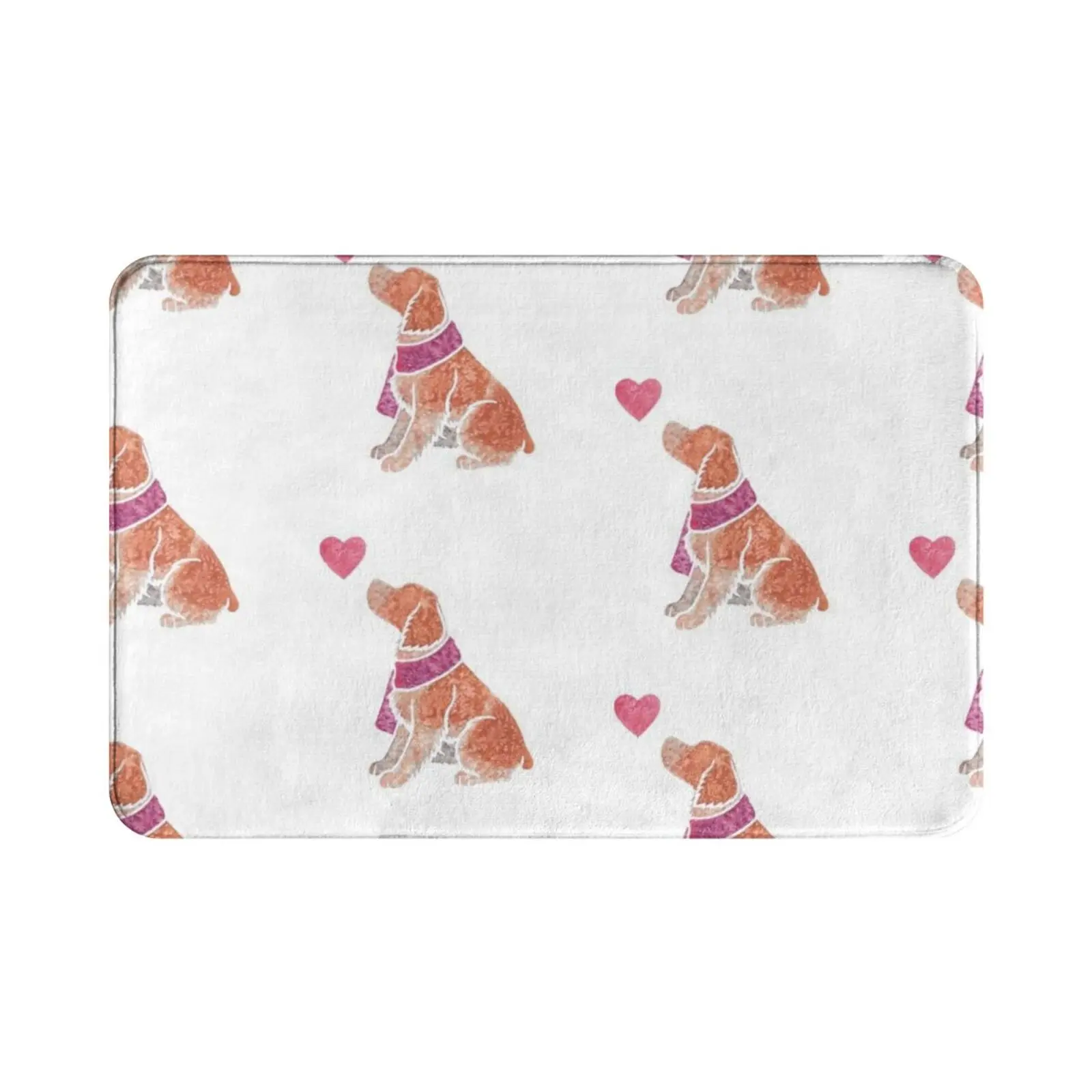 Watercolour Brittany Carpet Mat Rug Cushion Soft Non-Slip Brittany Brittany Dog Brittany Spaniel Epagneul Breton