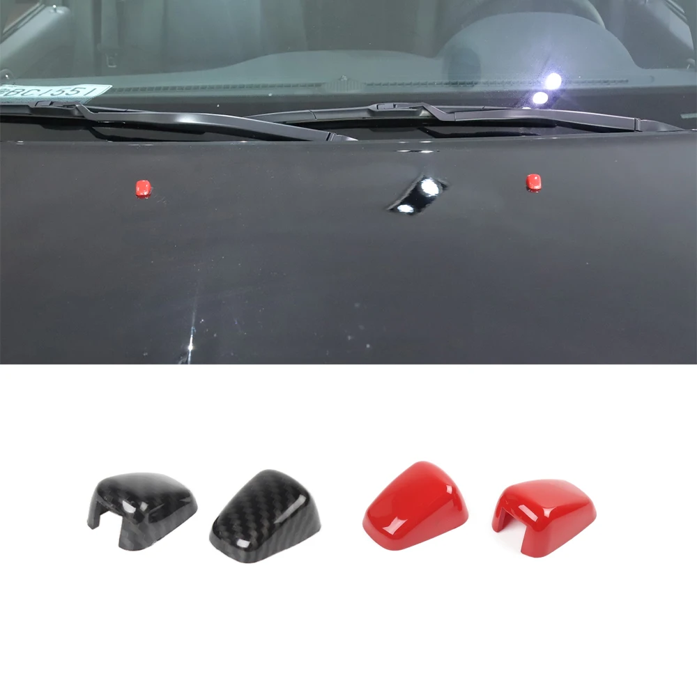 Front Wiper Nozzle Decoration Cover Trim Decal for Jeep Grand Cherokee 2014-2023/Compass 2008-2015 2017-2023 Car Accessories ABS