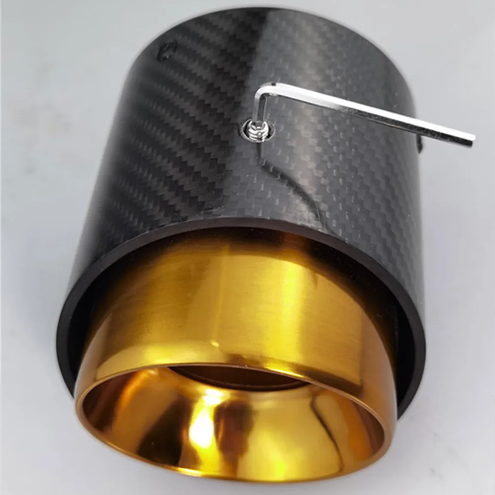 

Цельный наконечник глушителя из углеродного волокна, подходит для выхлопных наконечников Mini Cooper R55 R56 R57 R58 R59 R60 R61 F54 F55 F56 F57F60