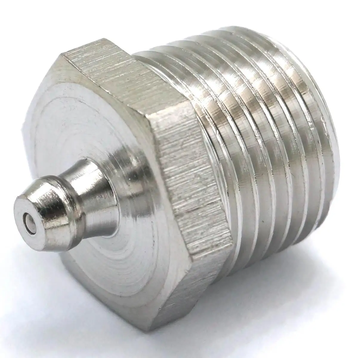 

1/2" BSPP Male 304 Stainless Steel Grease Zerk Nipple Fitting For grease gun