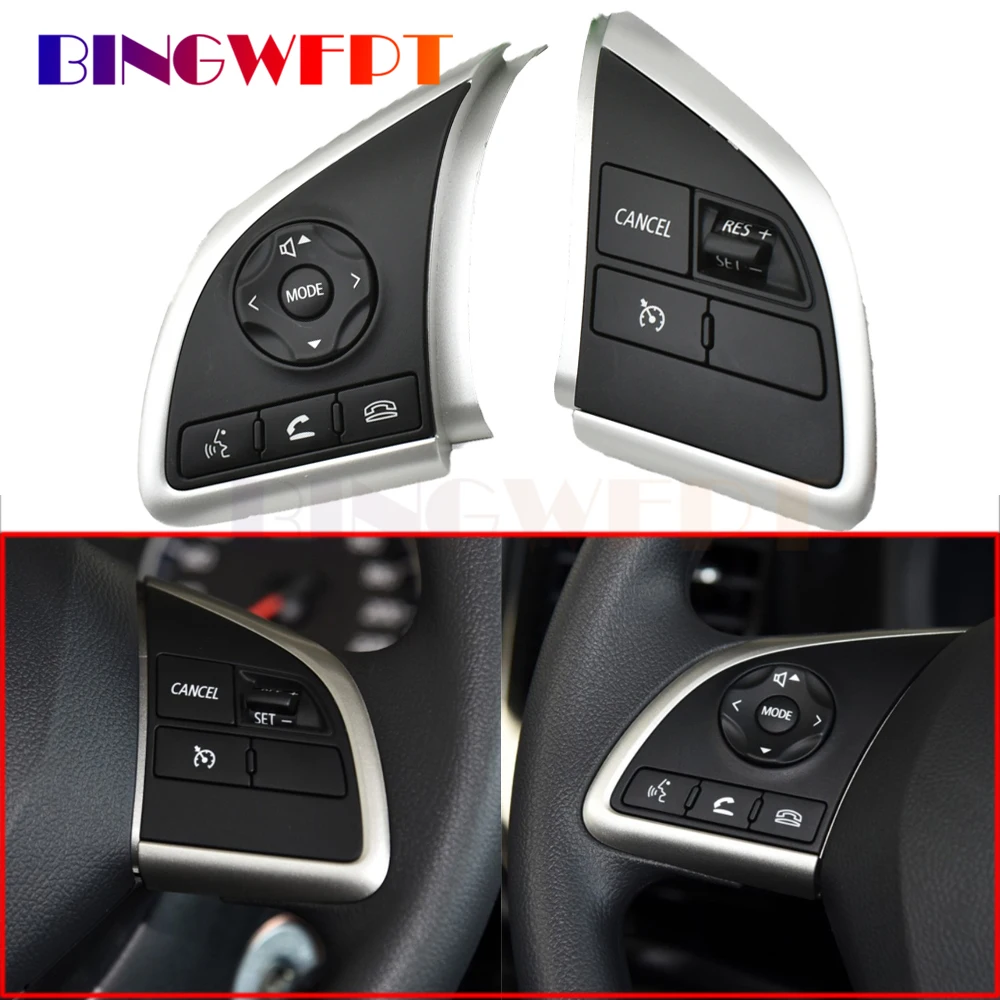 Multifunction Steering Wheel Switch Audio Volume Bluetooth Cruise Control Switch Button For Mitsubishi Mirage ASX 2013-2015