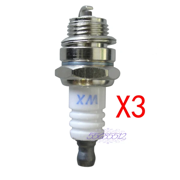 

3x L7T Spark Plug For Various Strimmer Lawnmover Trimmer & Partner 350 351 SAWS