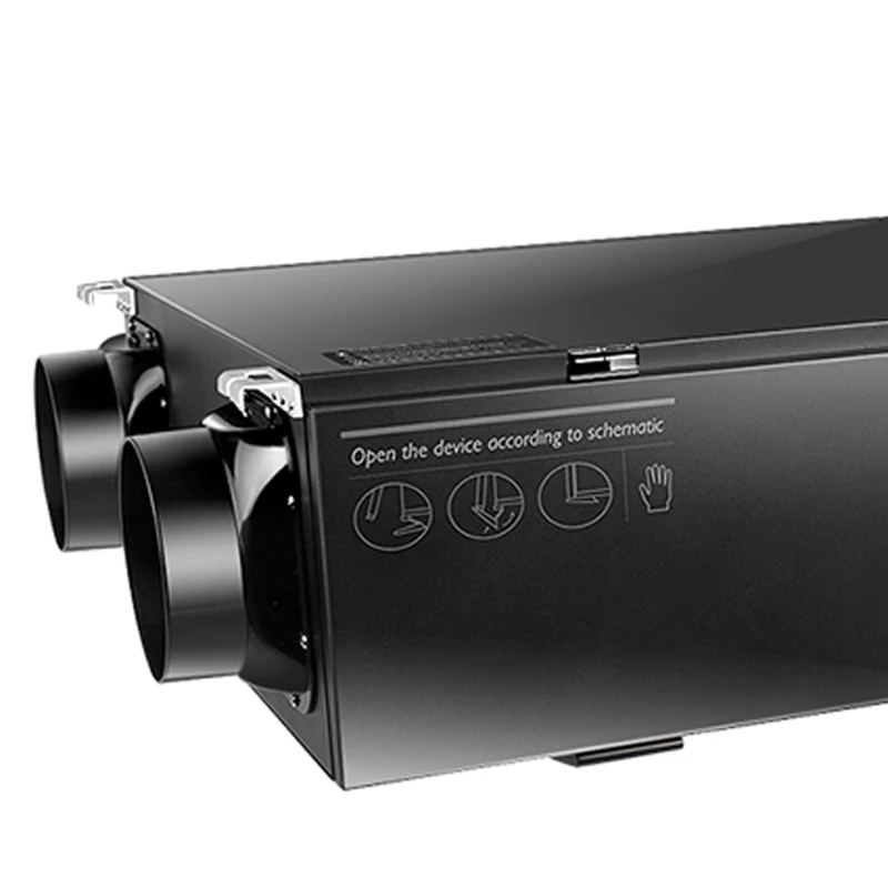 Sistema de purificación de aire fresco para el hogar, sistema de purificación de aire fresco Central, filtros de ventilación y ventilación de aire de escape