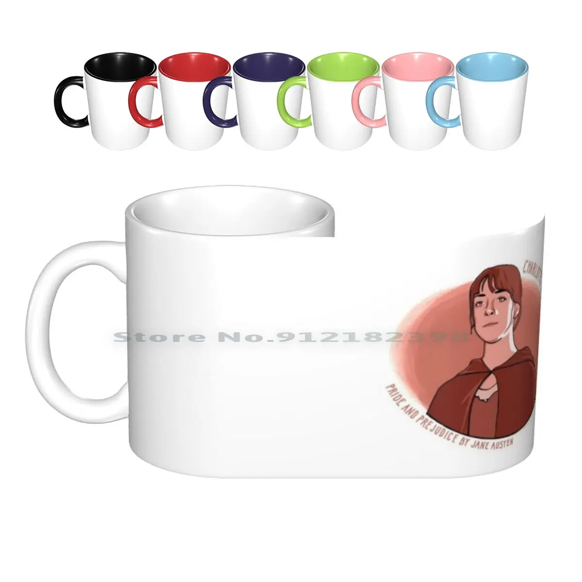 Charlotte Lucas Ceramic Mugs Coffee Cups Milk Tea Mug Jane Austen Charlotte Lucas Pride And Prejudice Literature British