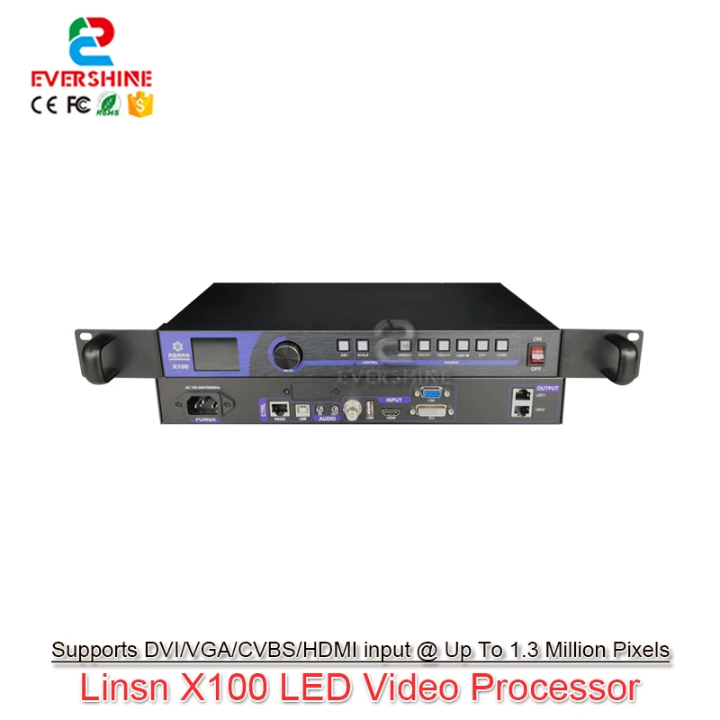 

Linsn X100 Cost-effective All-in-one Video Processor Designed For Small Fixed Installation LED Screen Control Card