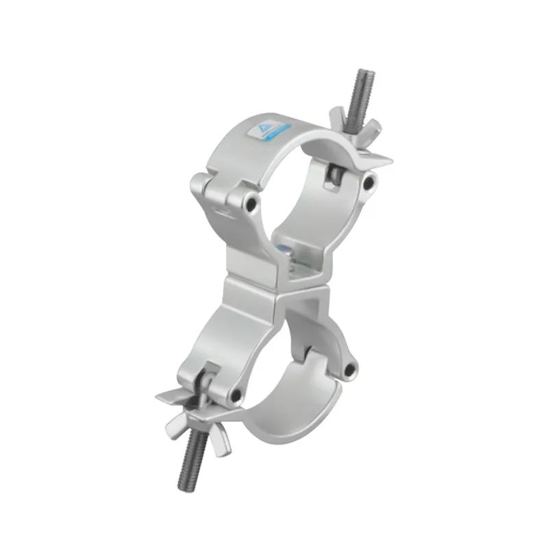 Mini 360 Swivel Clamp Aluminium Double Coupler Suit 48-51mm Tubes Fit F34 Truss TUV Quality Stage Accessories
