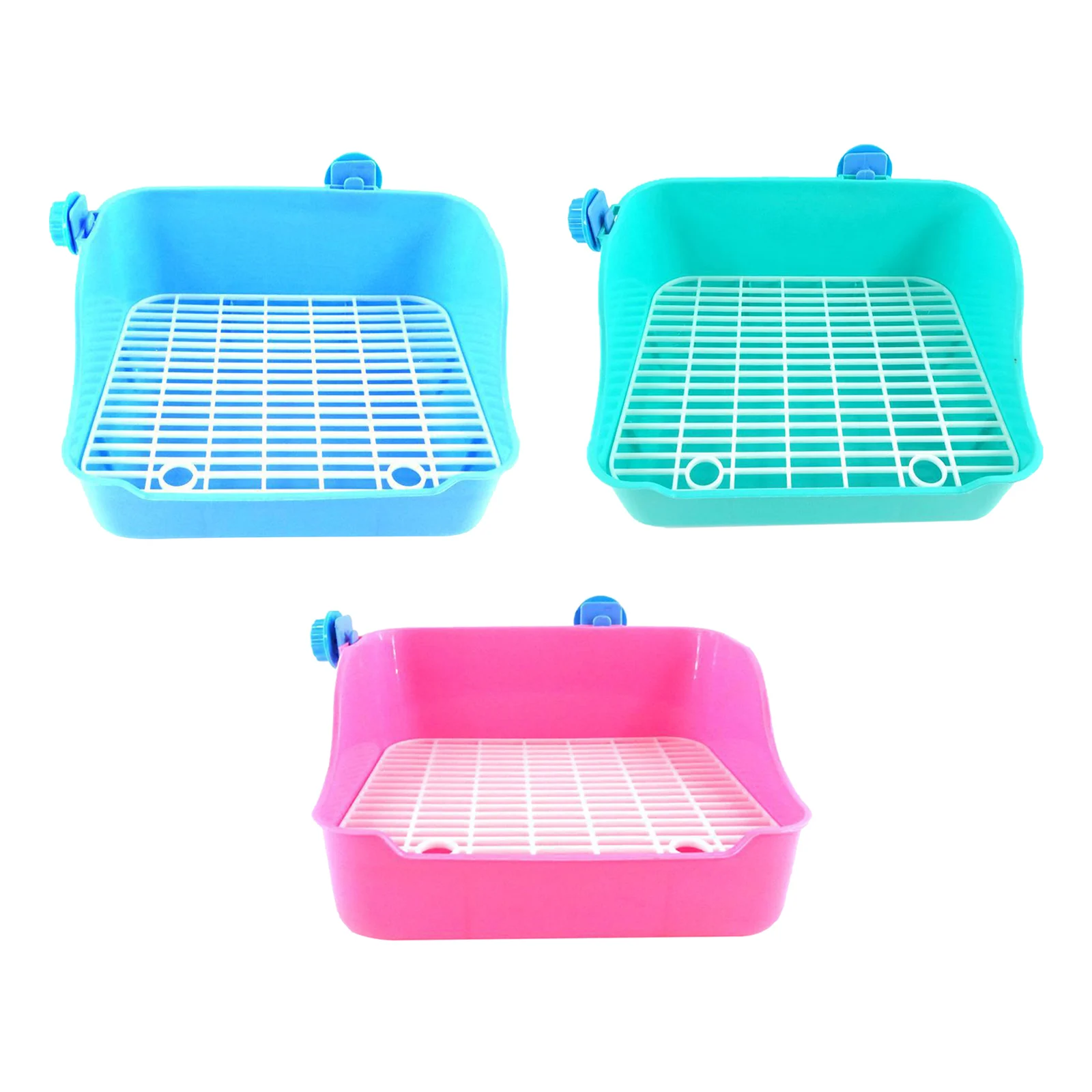 Rabbit Toilet Box Trainer Potty Corner Tray Cage Litter Small Animals Pet Pan For Adult Hamster Guinea Pig Ferret