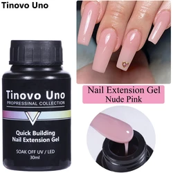 Tinovo Uno Jelly Pink Builder Nail Extension Gel Polish 30ML Self Leveling French Manicure UV/LED Poly Varnish for Nails Art NEW