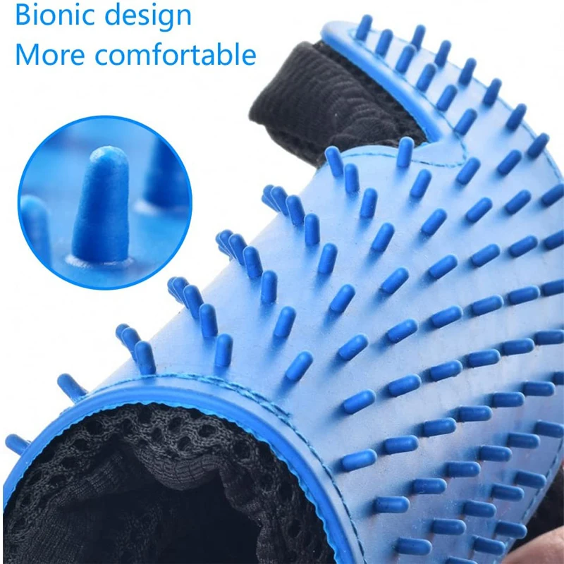 Pet Silicone Dog Pet brush Glove Grooming Brush Pet Grooming Glove Cat Bath Cat cleaning Supplies Pet Glove Cat comb Accessoies