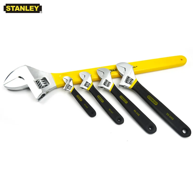 Stanley 1-pcs small big giant multifunction adjustable wrench nut bolt shop car mechanic tools hand spanner adjustable aivator