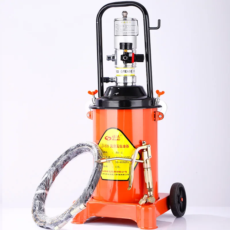 Grease Gun Pneumatic Grease Machine Electric Grease Filling Machine High Pressure Lubricator Hand-push Moving