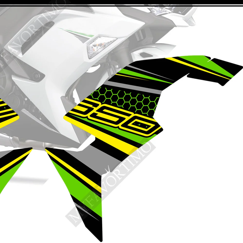 For Kawasaki Ninja 650 2018 2019 2020 2021 Protector Tank Pad Stickers Decal Kit Knee Emblem Badge Logo Fairing Protection