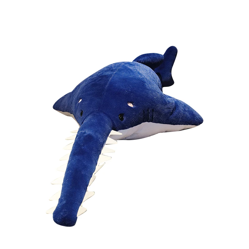 Simulation Sawtooth Shark Plush Toys Stuffed Orcinus Orca Fish Doll Whale Cartoon Soft Sleep Pillow Kids Girls Baby Funny Gift