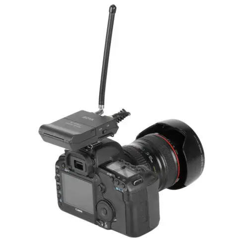 BOYA BY-WFM12 12CH Wireless Audio VHF Microphone WIRELESS MICROPHONE SYSTEM TRANSMITTER RECEIVER for DSLR Camera Canon Camcorder