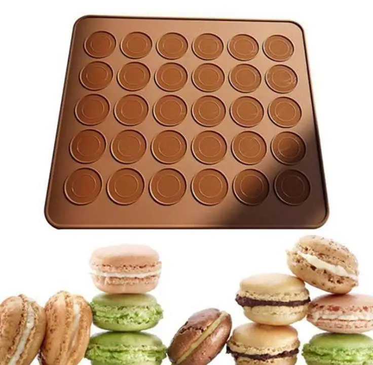 30 Hole Silicone Baking Pad Oven Macaron Silicone Non-stick Mat Baking Pan Pastry Cake Pad Baking Tools SN697