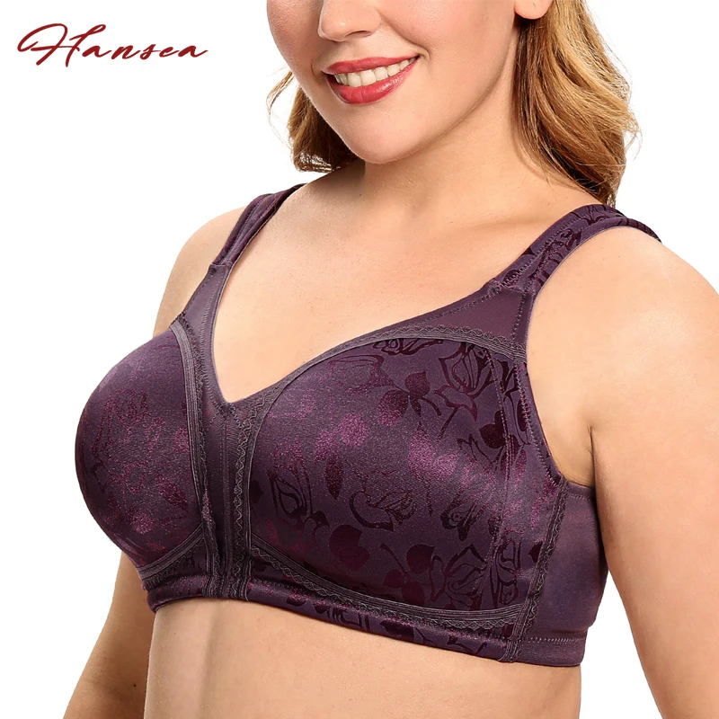 Soutiens-gorge minimiseurs grande taille pour femmes, soutien-gorge confortable, sans fil, non rembourré, sans doublure, lingerie de couverture