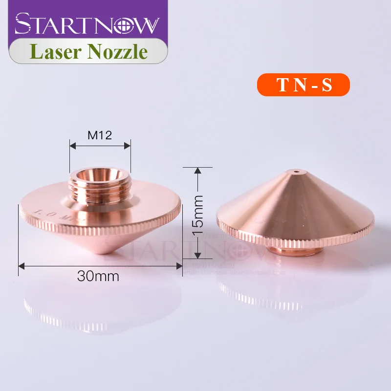 Startnow Dia.30mm TONY Nozzles For Fiber Laser TN-30 Single Double Layer Caliber 1.2 2.0 2.5 3.0 CNC Laser Head Nozzle Parts