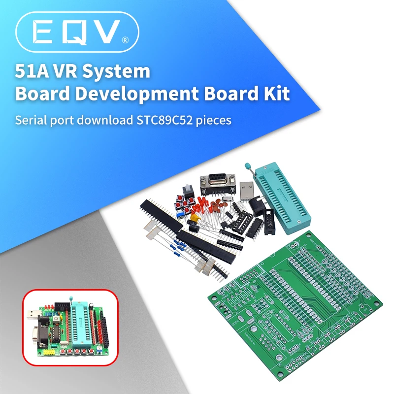 DIY learning board kit suit the parts 51/AVR microcontroller development board learning board STC89C52