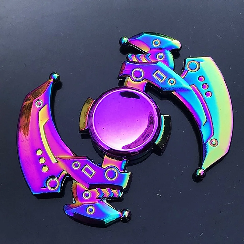 Metal Rainbow Fidget Spinner Colorful EDC Hand Spinner Anti-Anxiety Toy for Spinners Focus Relieves Stress ADHD Finger Spinner