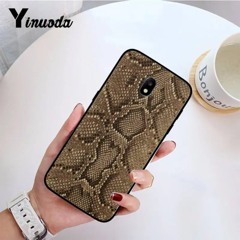 Yinuoda snake Skin Zebra or Leopard Crocodile  Soft Phone Case Capa for Samsung GALAXY S 5 6 7 8 9 10 20 PLUS S10-5G S10 E