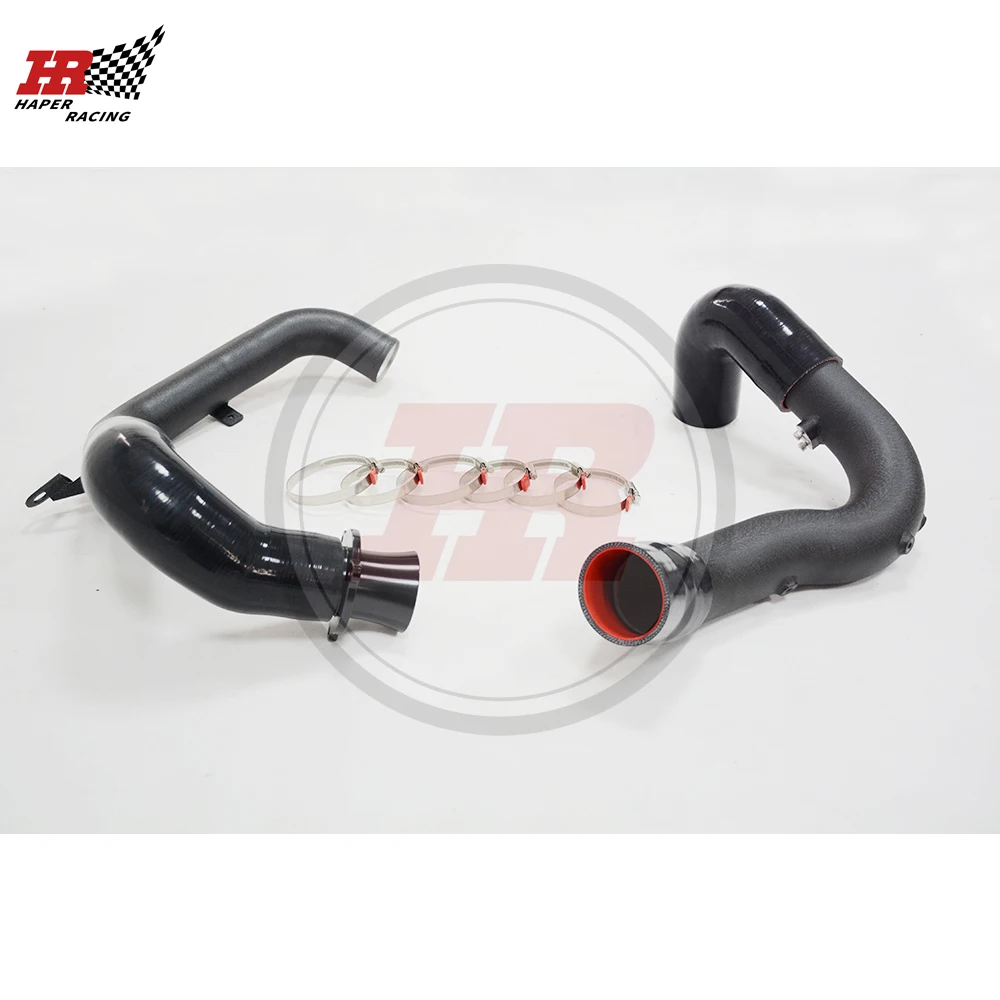 HP RACING 2.75‘’ Charge Pipe Boost Pipe Kit For A3 S3 GOLF R G TI MK7 EA888 Gen3 1.8T 2.0T TSI Black/Red Color